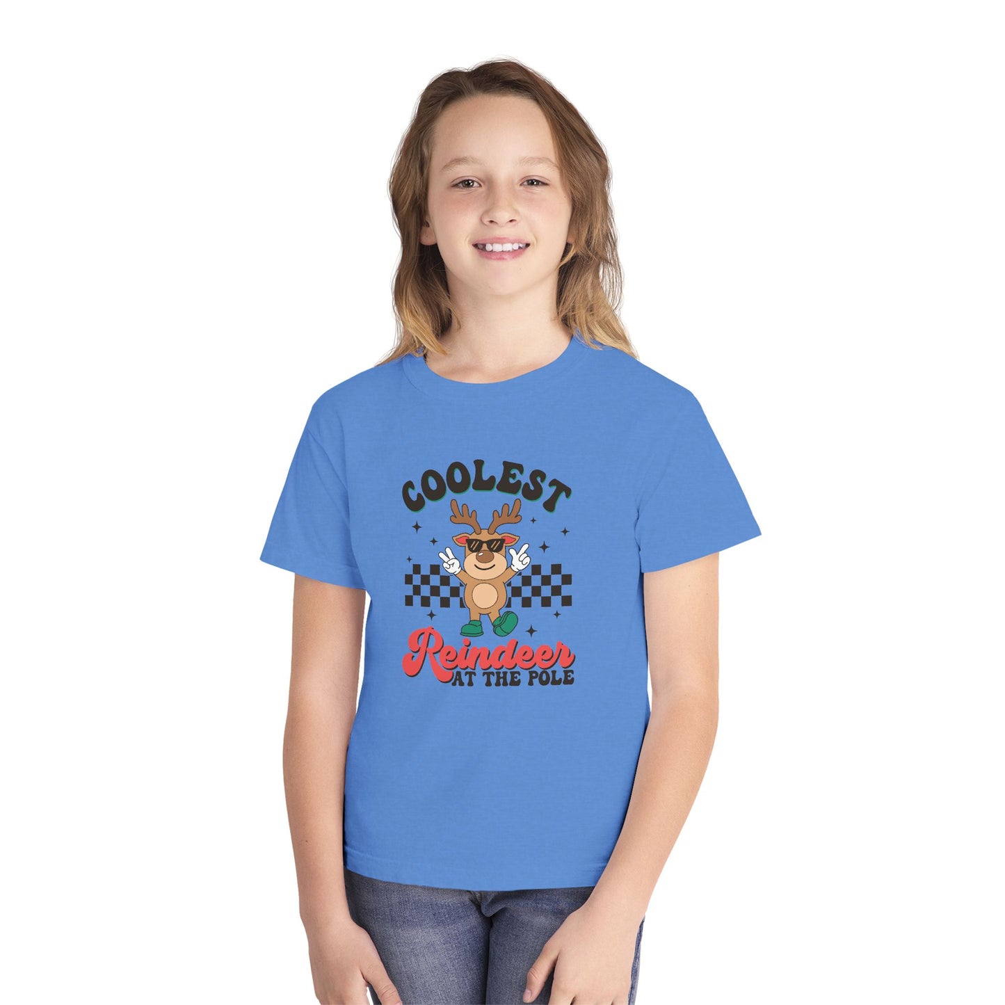 Coolest Reindeer Youth Midweight T-Shirt