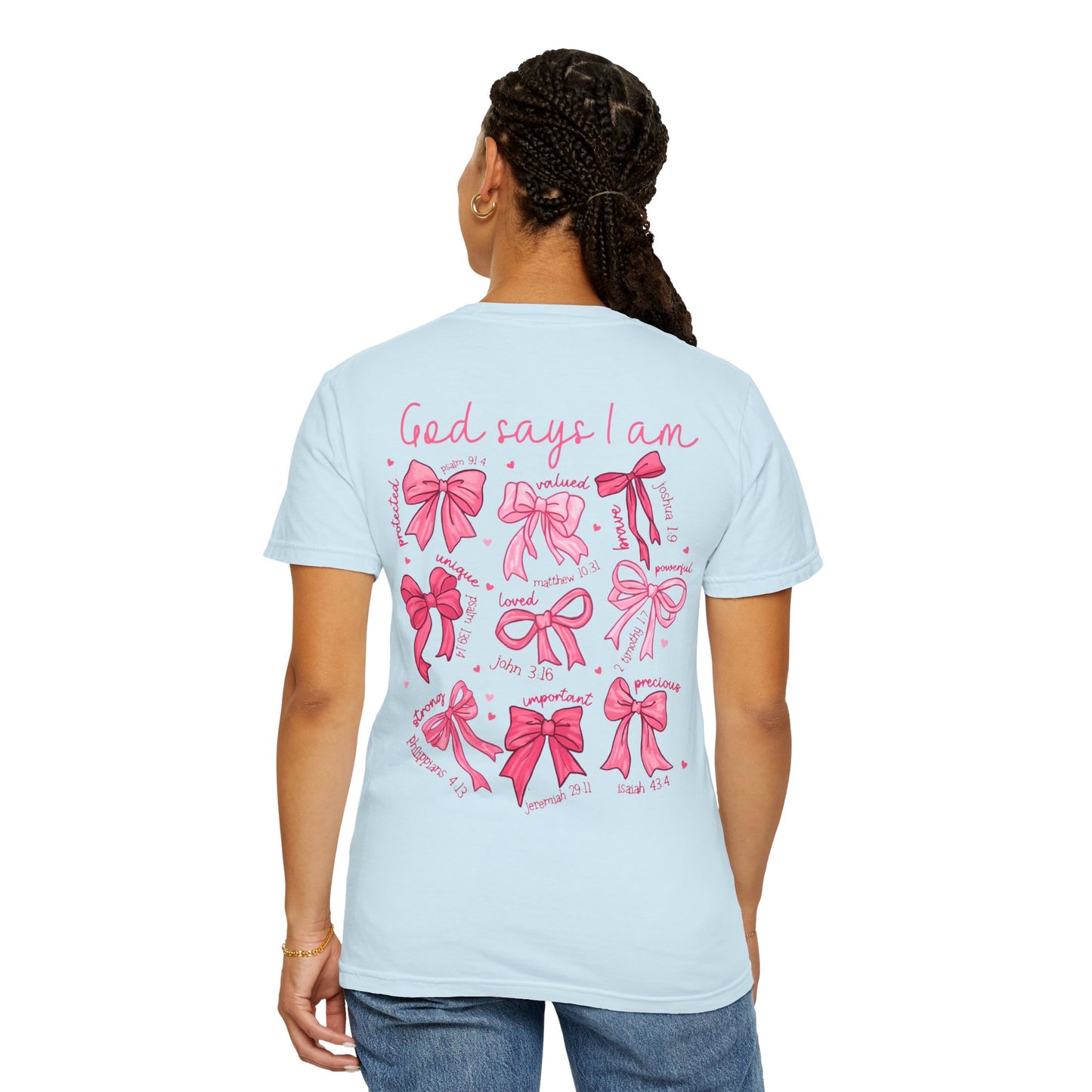 Faith-Inspired Belted Bow Graphic Unisex T-Shirt