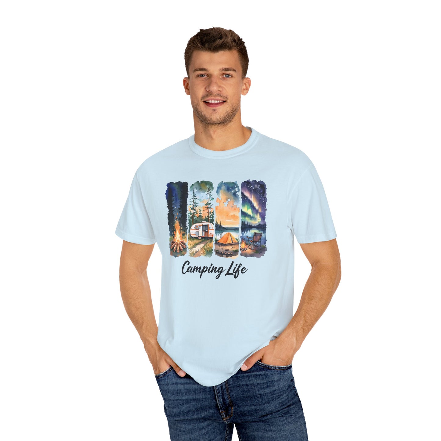 Camping Life Unisex Garment-Dyed T-Shirt