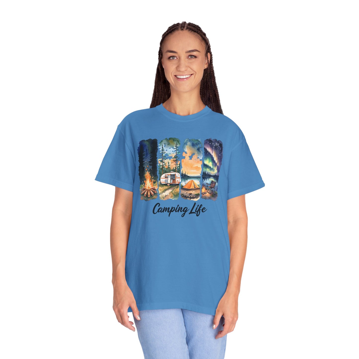 Camping Life Unisex Garment-Dyed T-Shirt