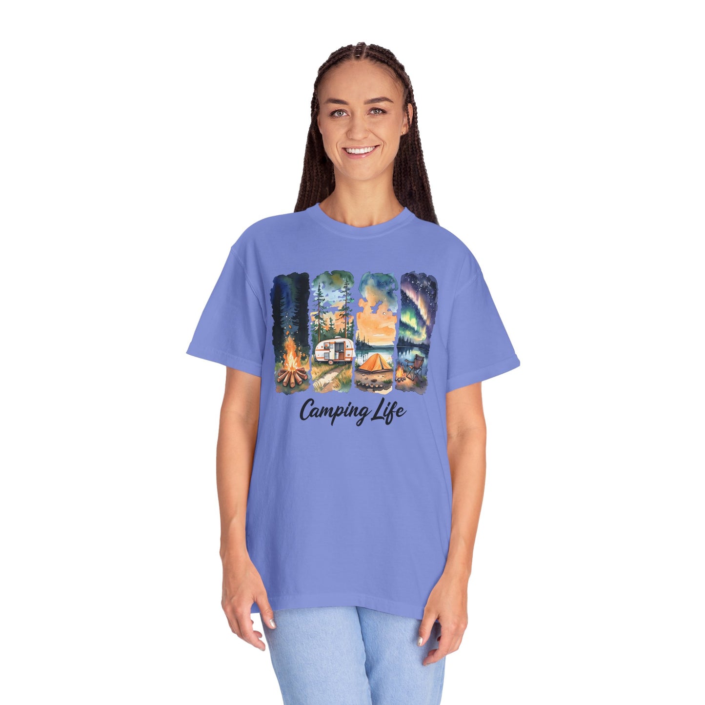 Camping Life Unisex Garment-Dyed T-Shirt
