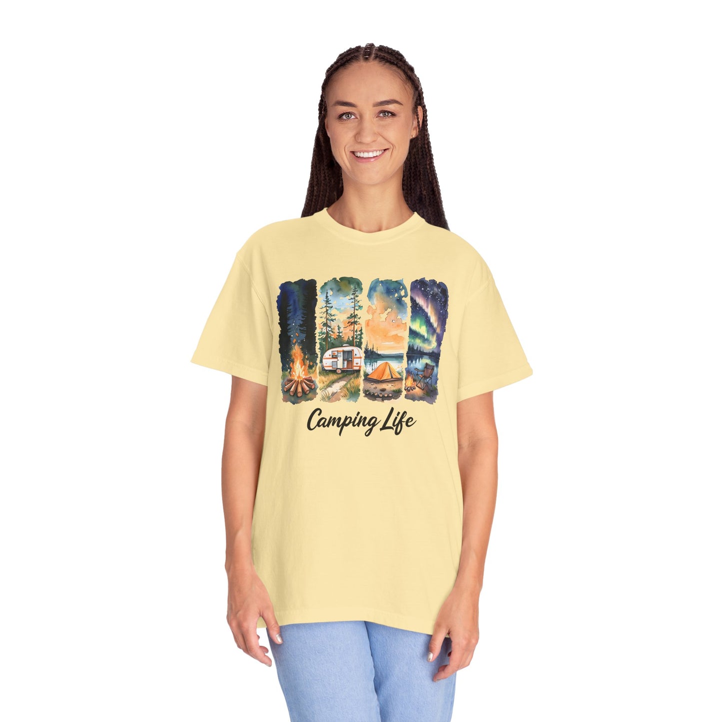 Camping Life Unisex Garment-Dyed T-Shirt