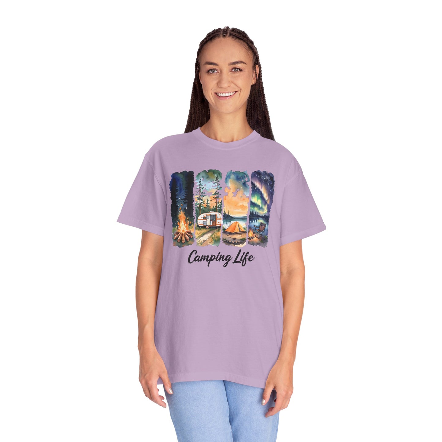 Camping Life Unisex Garment-Dyed T-Shirt