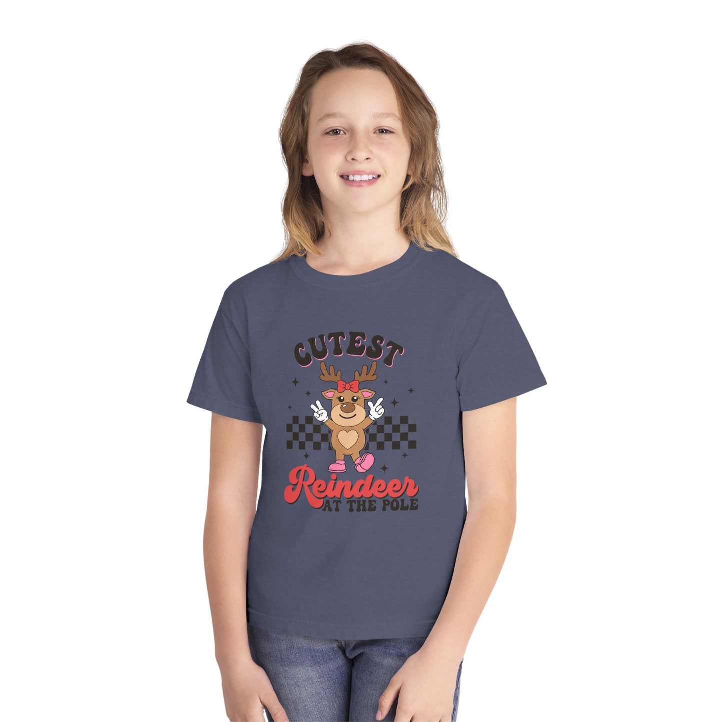 Cutest Reindeer Youth Midweight T-Shirt