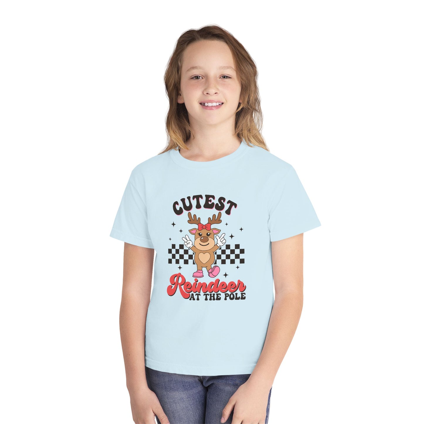 Cutest Reindeer Youth Midweight T-Shirt