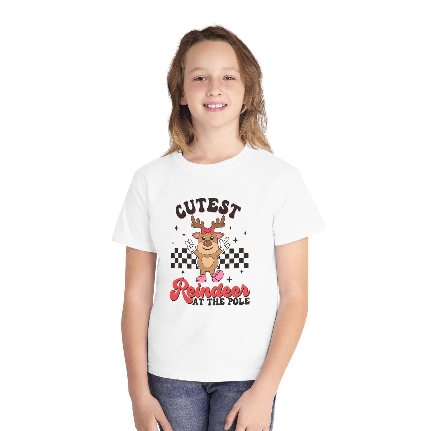Cutest Reindeer Youth Midweight T-Shirt