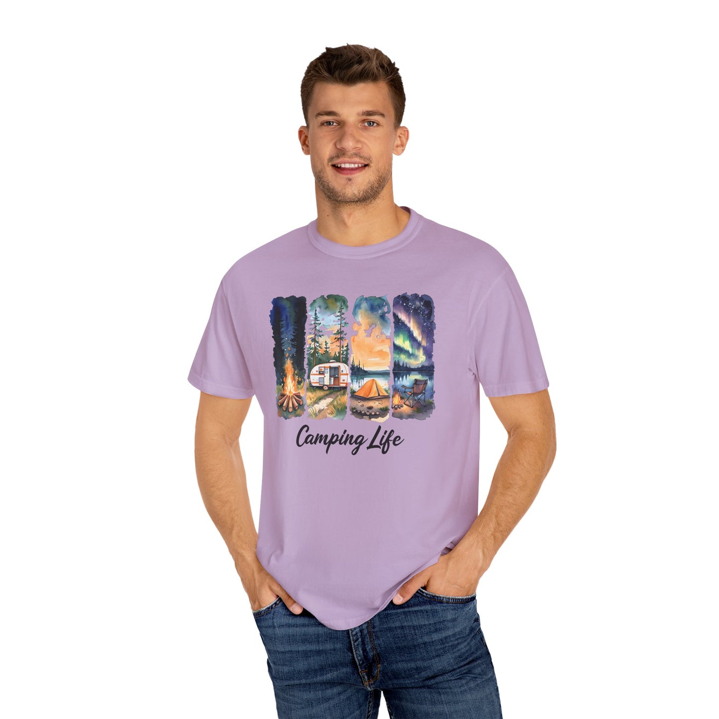 Camping Life Unisex Garment-Dyed T-Shirt
