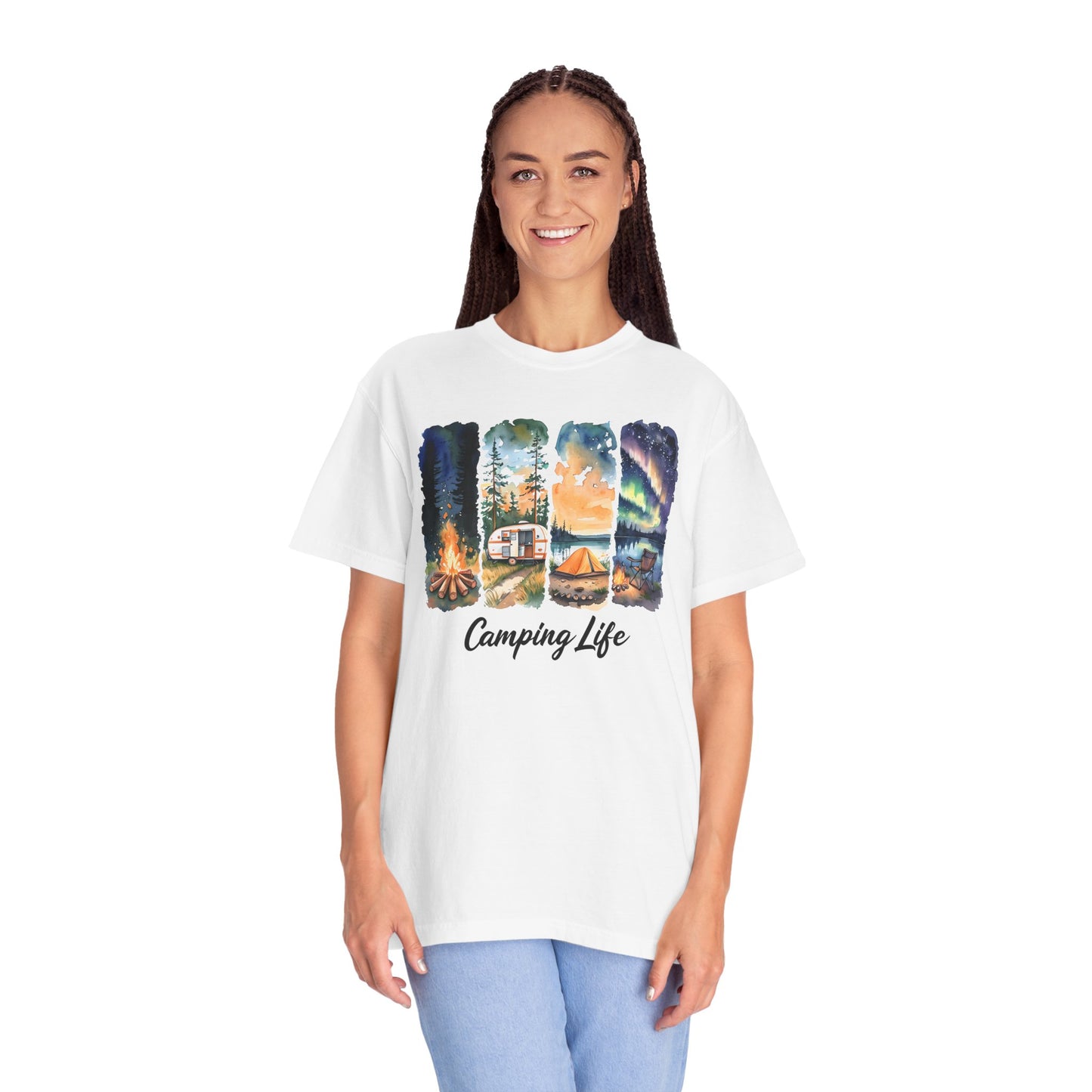 Camping Life Unisex Garment-Dyed T-Shirt
