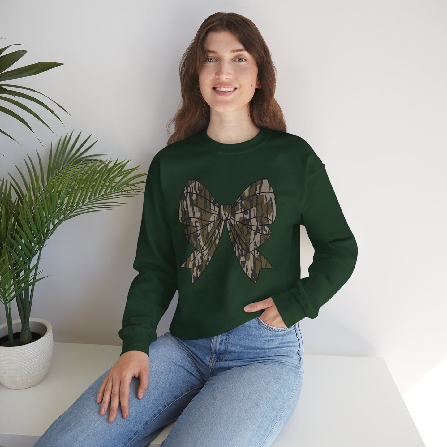 Camo Bow Unisex Sweatshirt