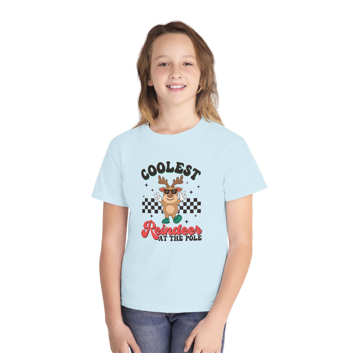 Coolest Reindeer Youth Midweight T-Shirt