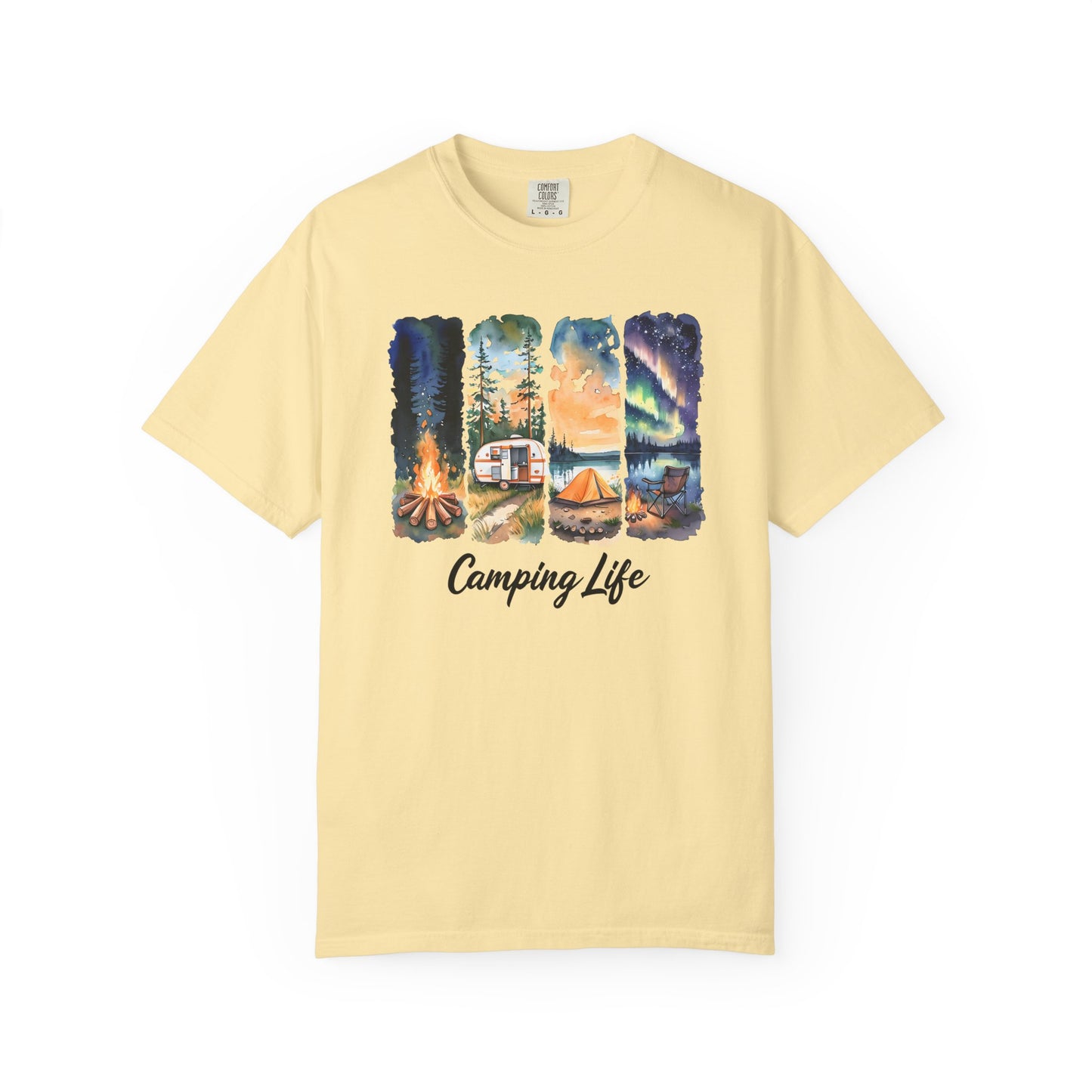 Camping Life Unisex Garment-Dyed T-Shirt