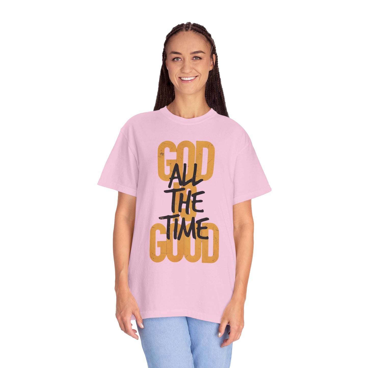 Faith-Inspired God Is Good Garment-Dyed T-Shirt