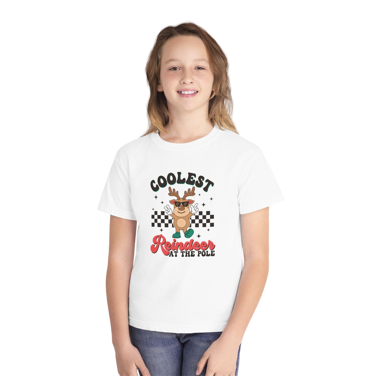 Coolest Reindeer Youth Midweight T-Shirt