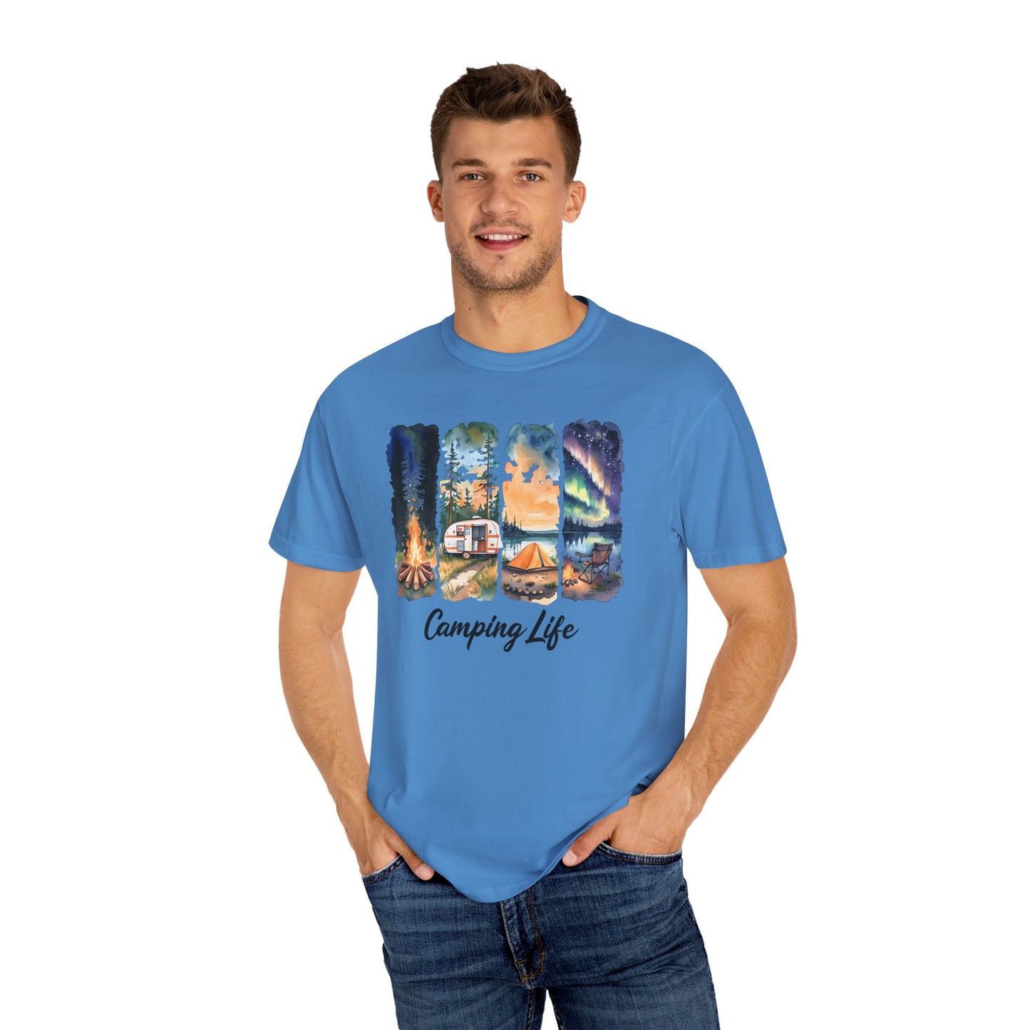 Camping Life Unisex Garment-Dyed T-Shirt