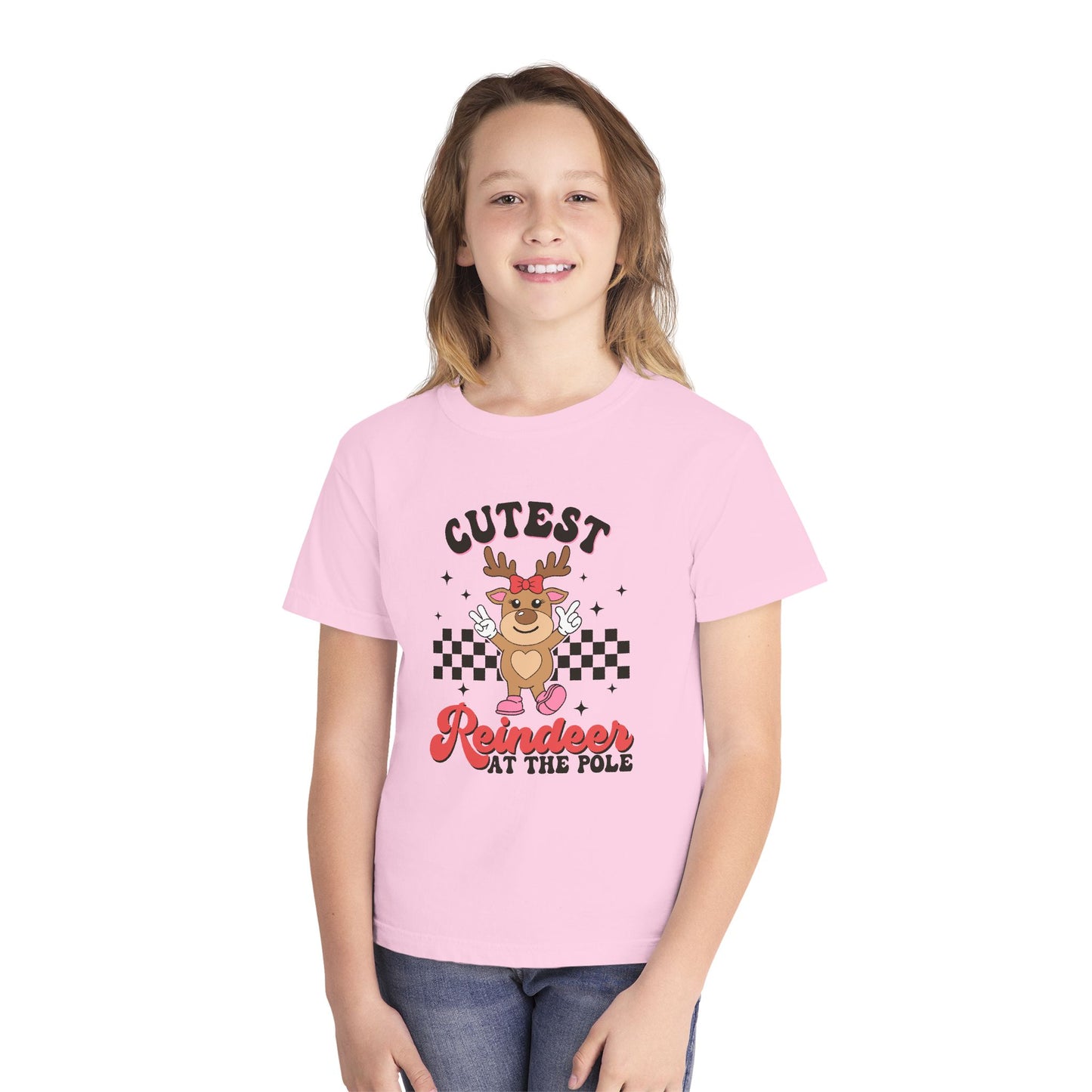 Cutest Reindeer Youth Midweight T-Shirt