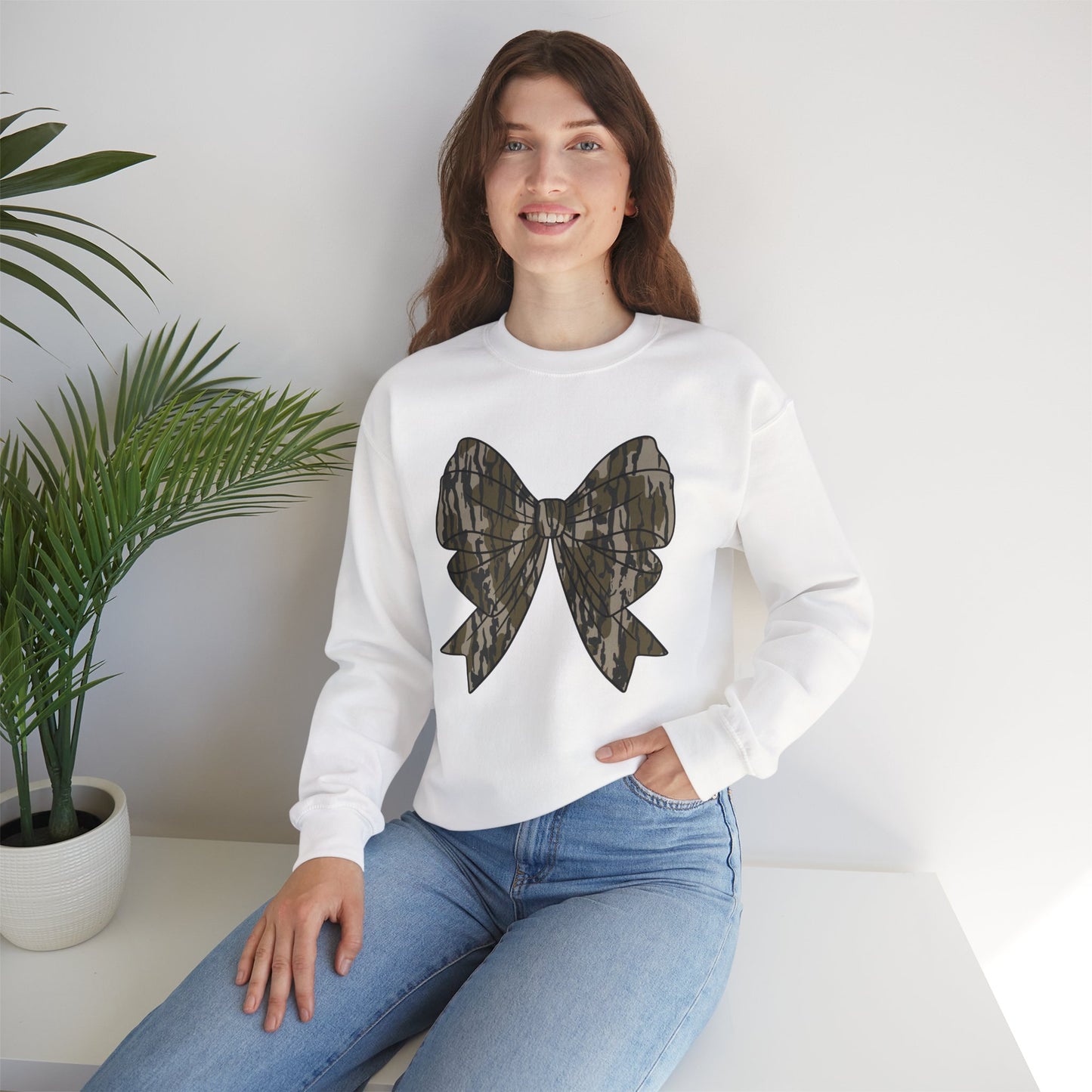 Camo Bow Unisex Sweatshirt