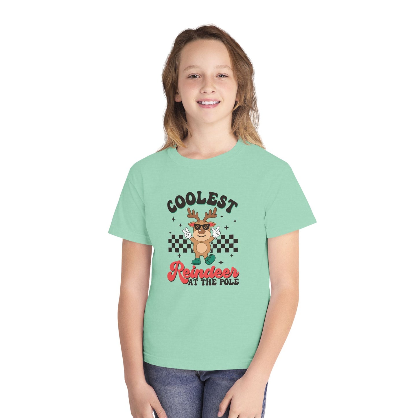 Coolest Reindeer Youth Midweight T-Shirt