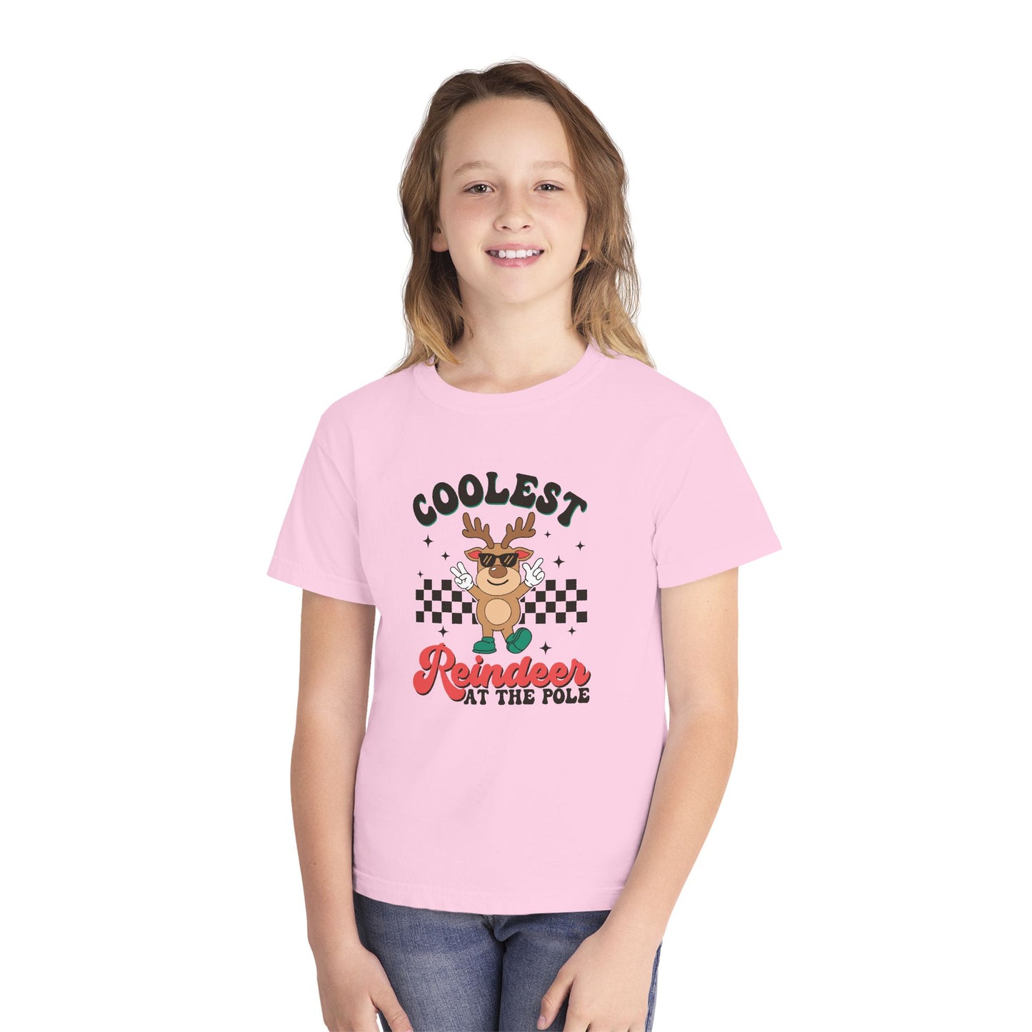 Coolest Reindeer Youth Midweight T-Shirt