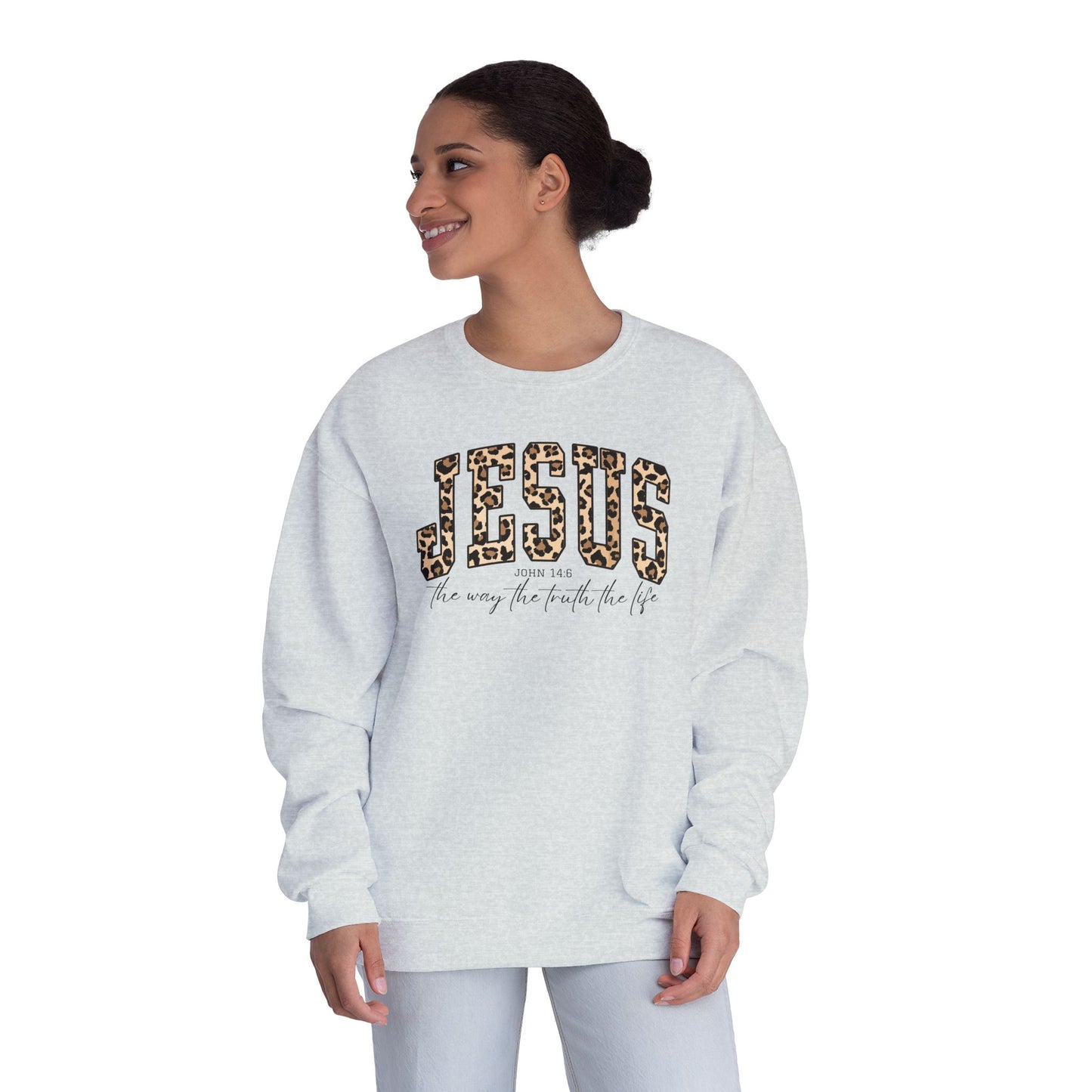 Jesus – 'He is the way, the truth, the life' Crewneck Sweatshirt