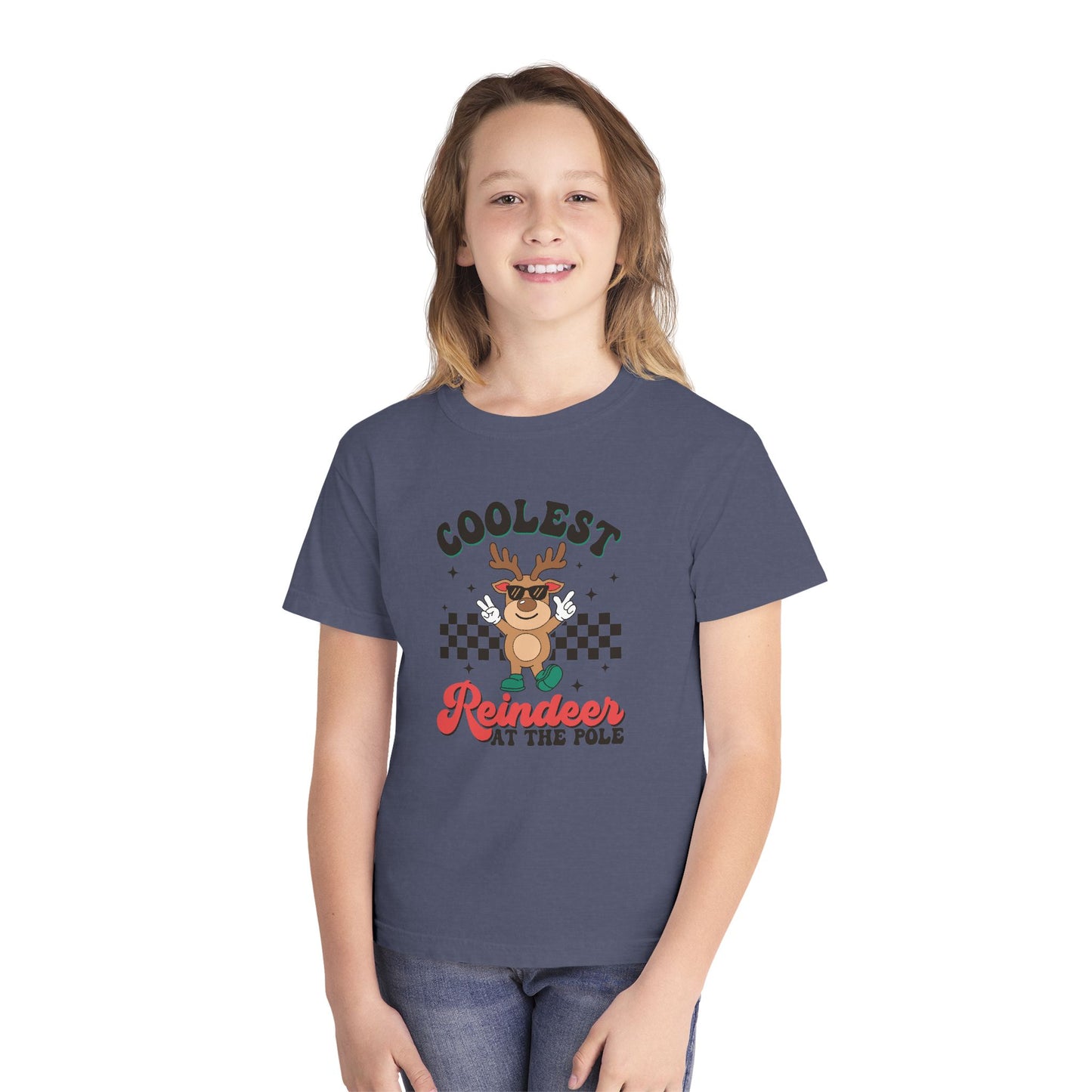 Coolest Reindeer Youth Midweight T-Shirt