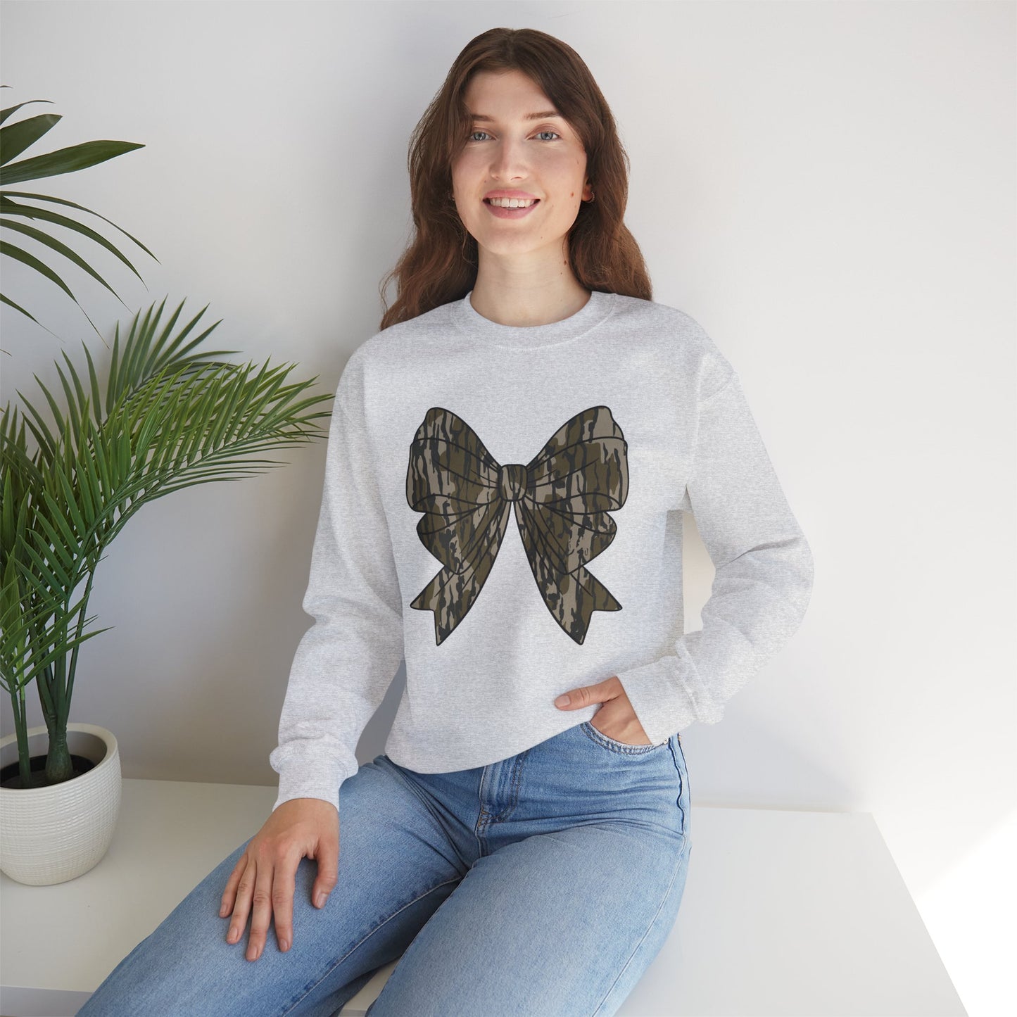 Camo Bow Unisex Sweatshirt