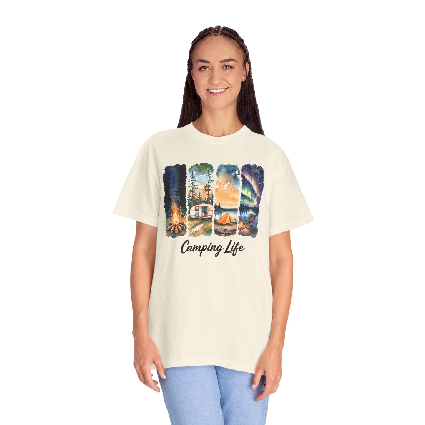 Camping Life Unisex Garment-Dyed T-Shirt