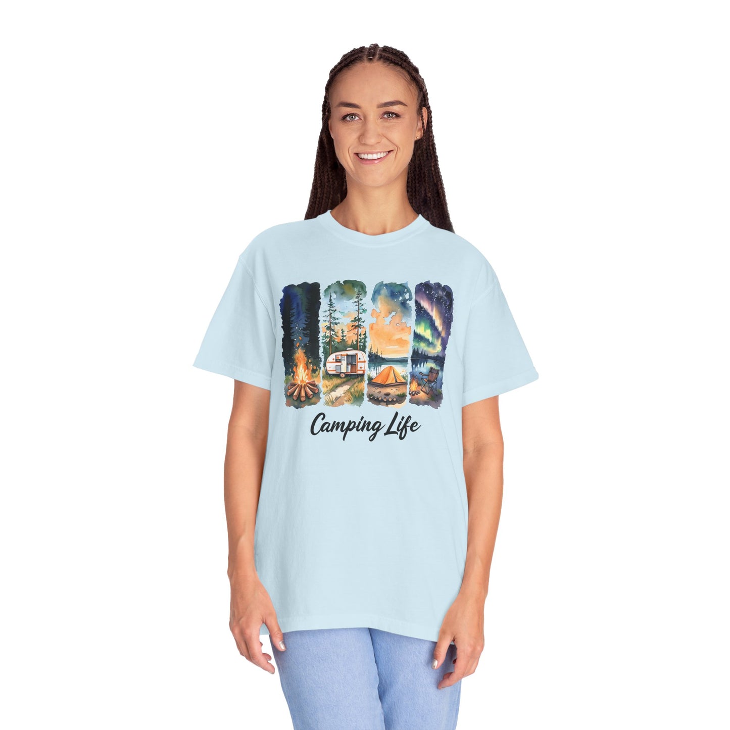 Camping Life Unisex Garment-Dyed T-Shirt