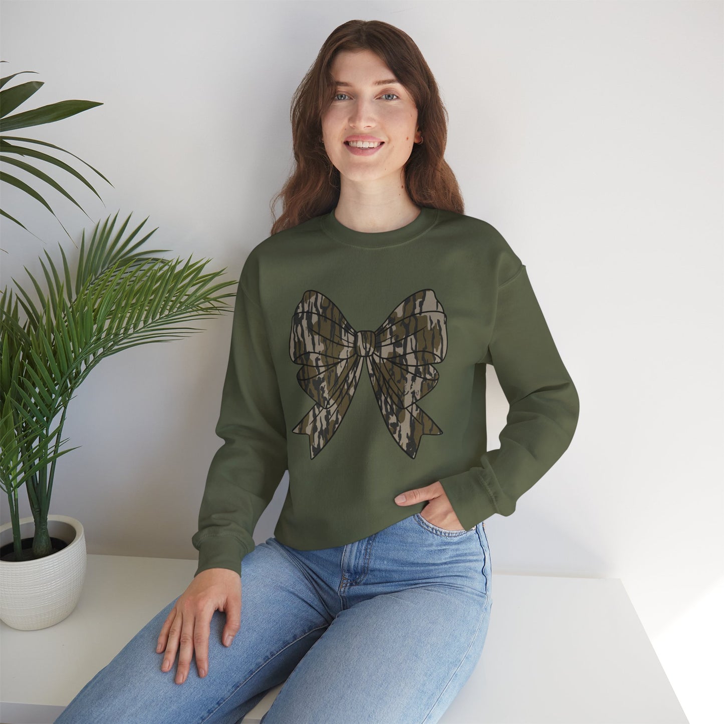 Camo Bow Unisex Sweatshirt