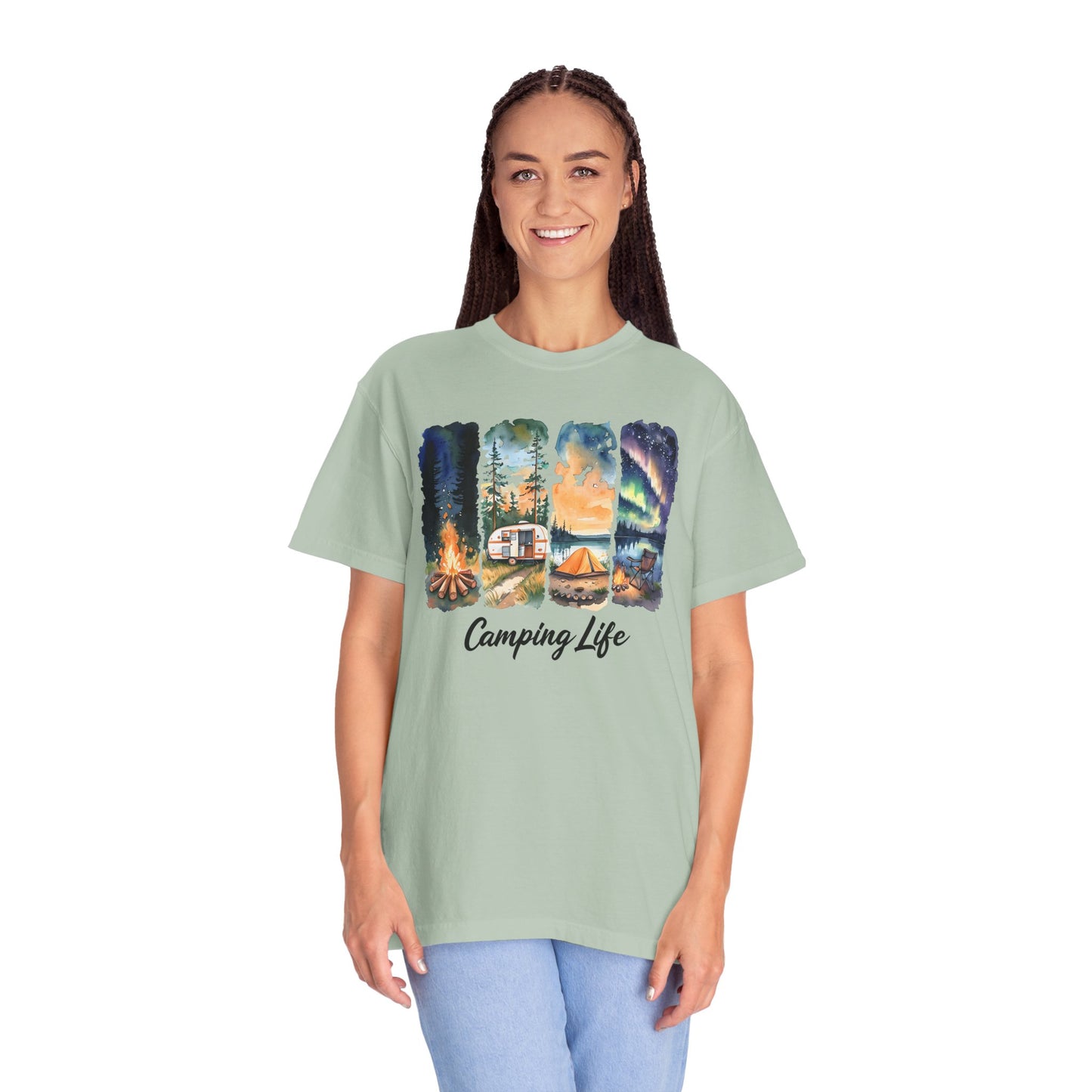 Camping Life Unisex Garment-Dyed T-Shirt