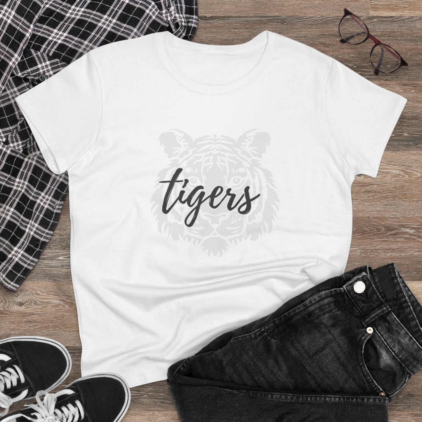 Tigers Women's Midweight Cotton Tee