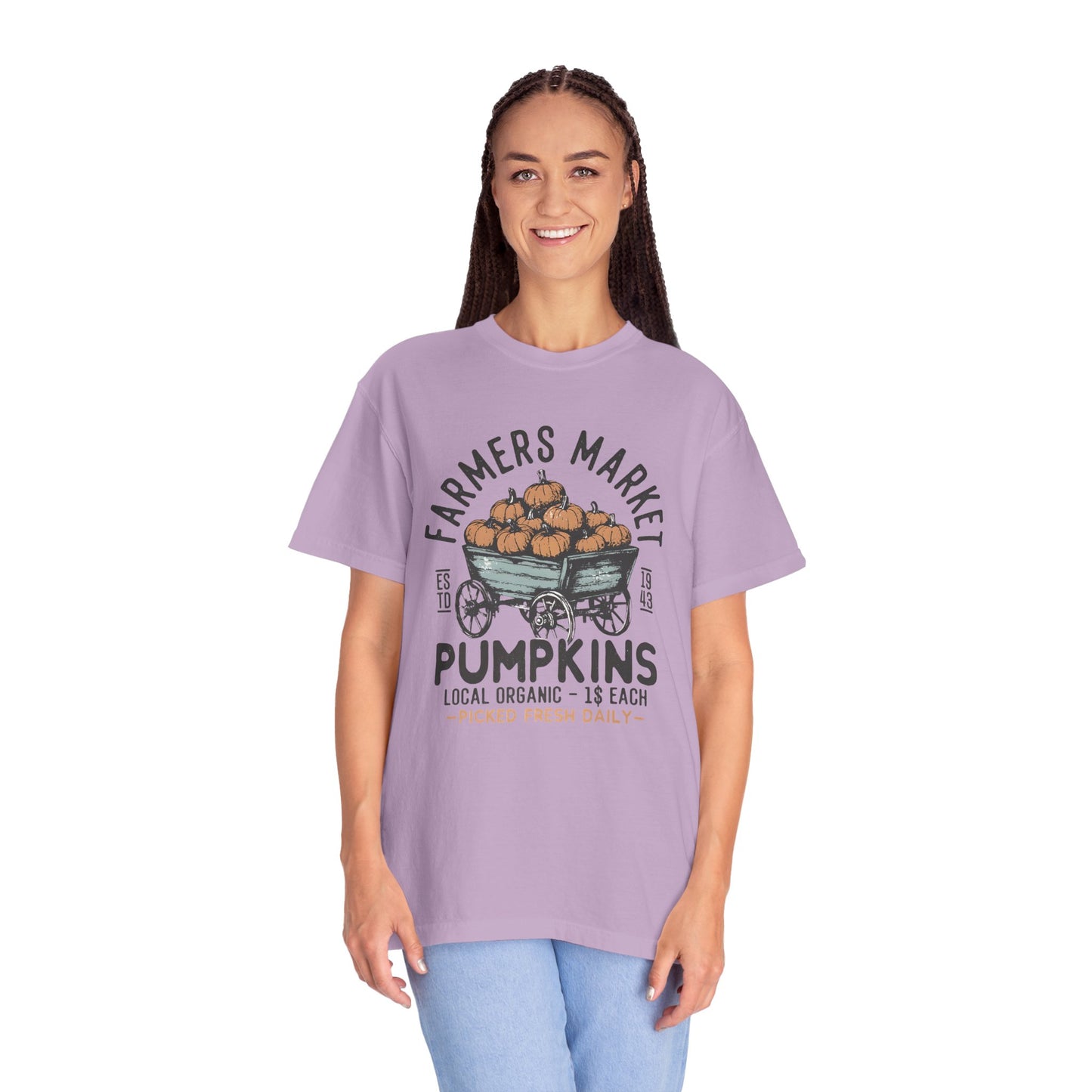 Farmers Market Pumpkin Graphic Unisex T-Shirt