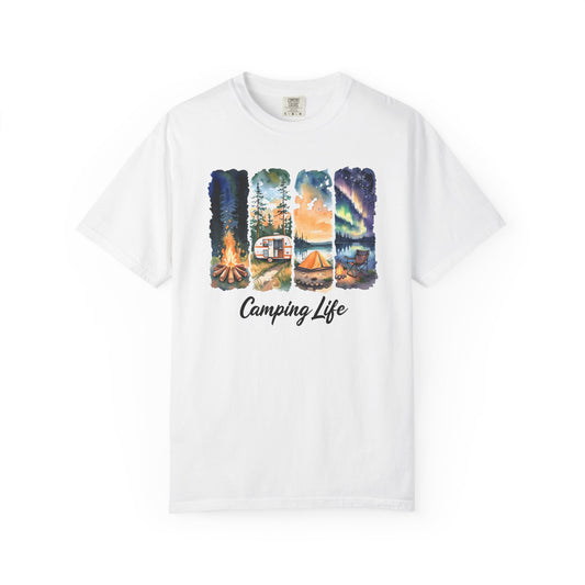 Camping Life Unisex Garment-Dyed T-Shirt