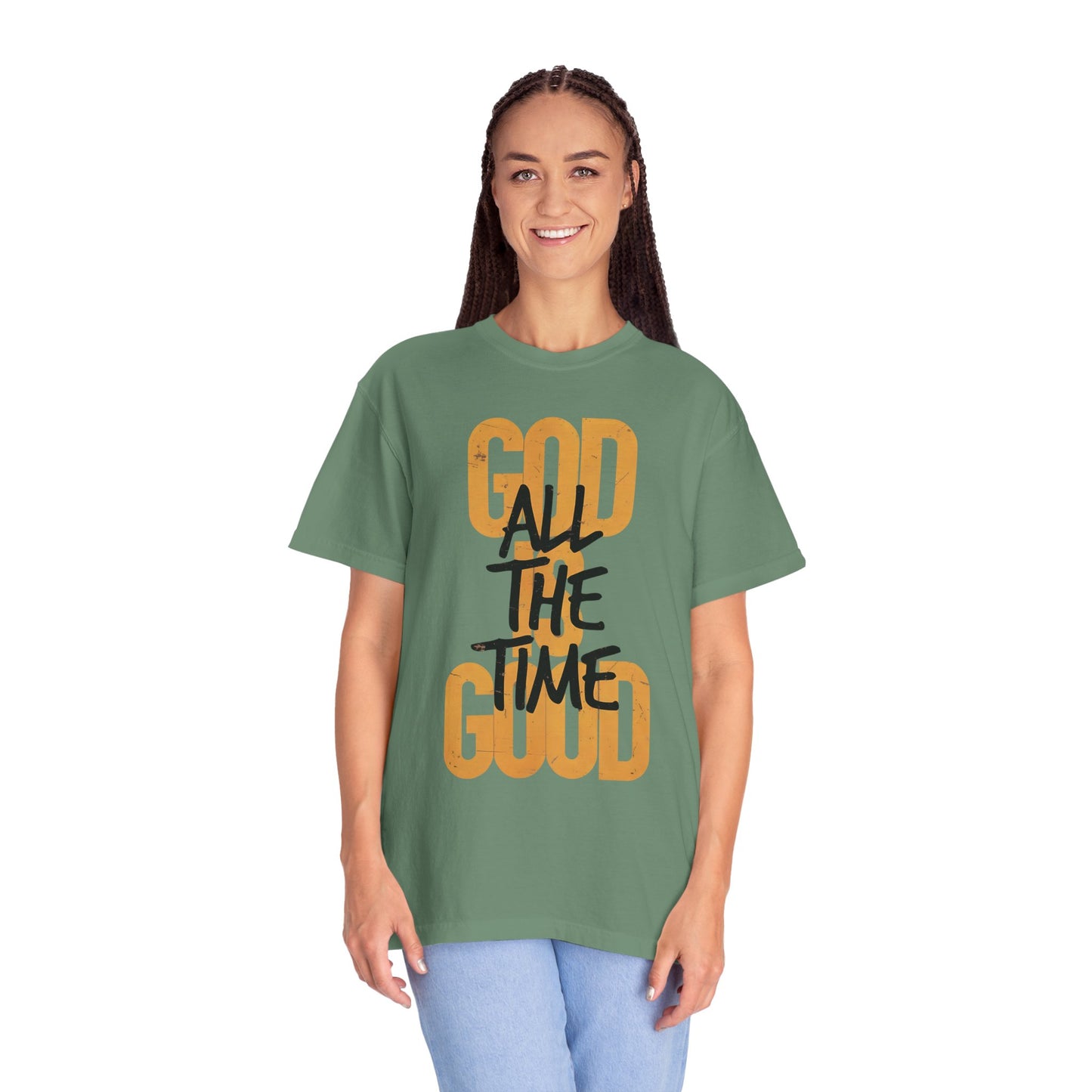 Faith-Inspired God Is Good Garment-Dyed T-Shirt