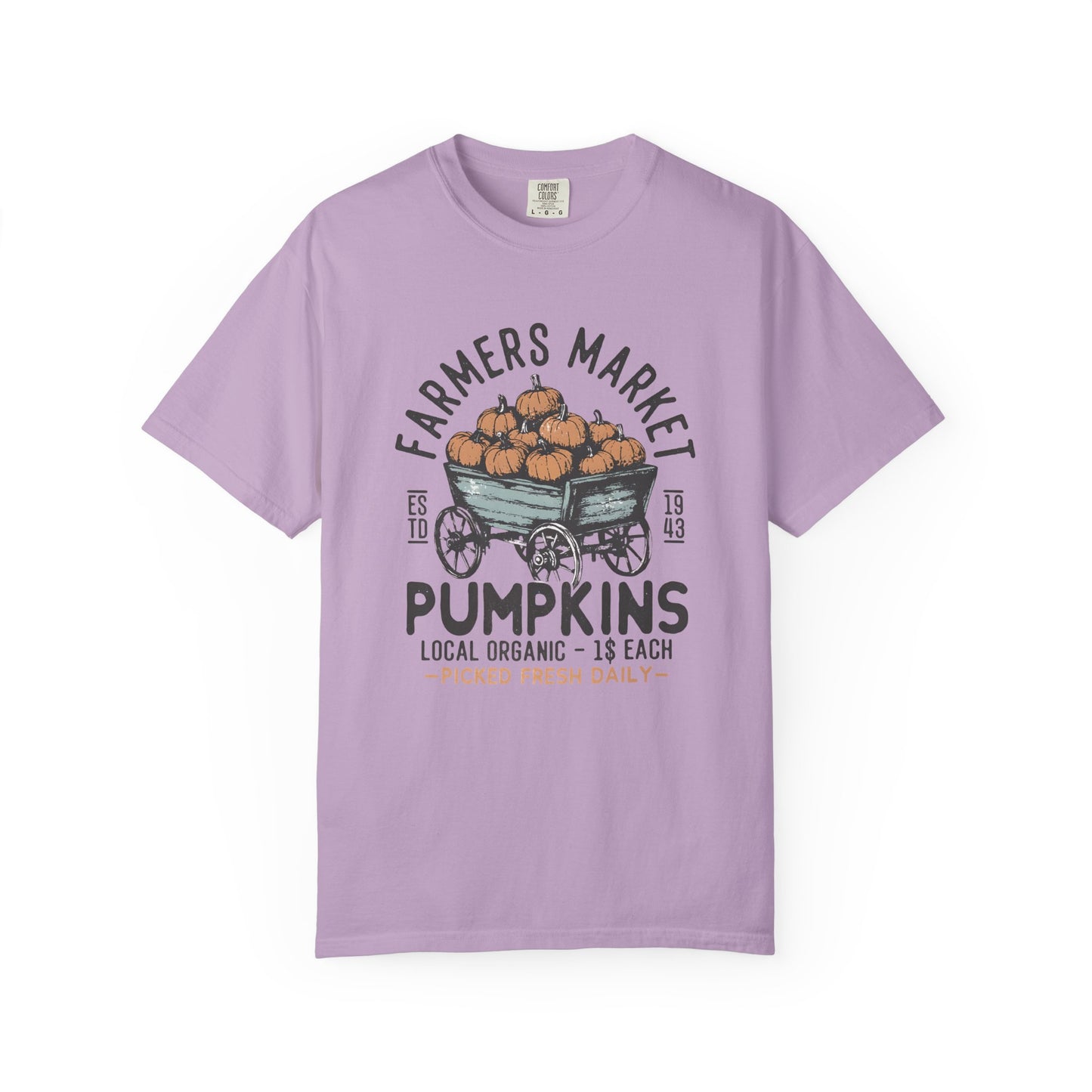 Farmers Market Pumpkin Graphic Unisex T-Shirt