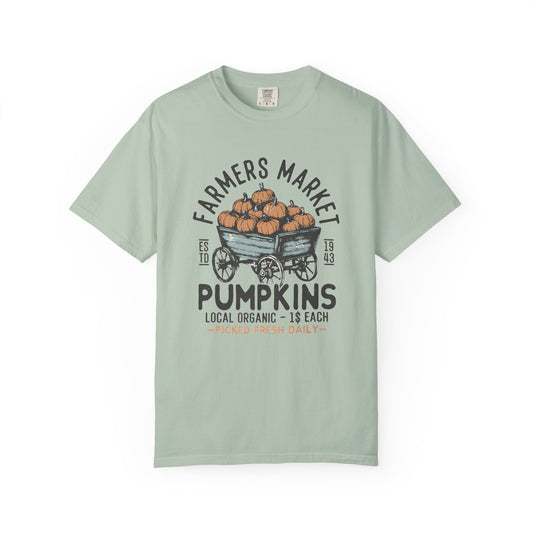 Farmers Market Pumpkin Graphic Unisex T-Shirt
