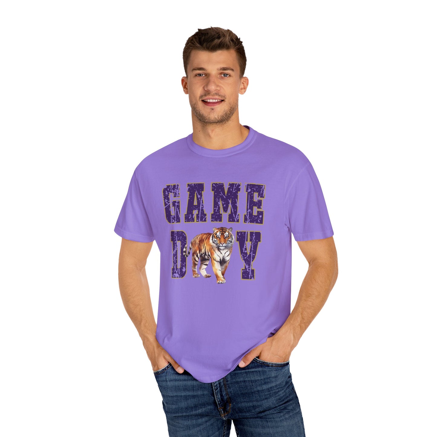 Tigers Game Day Garment-Dyed Unisex T-shirt
