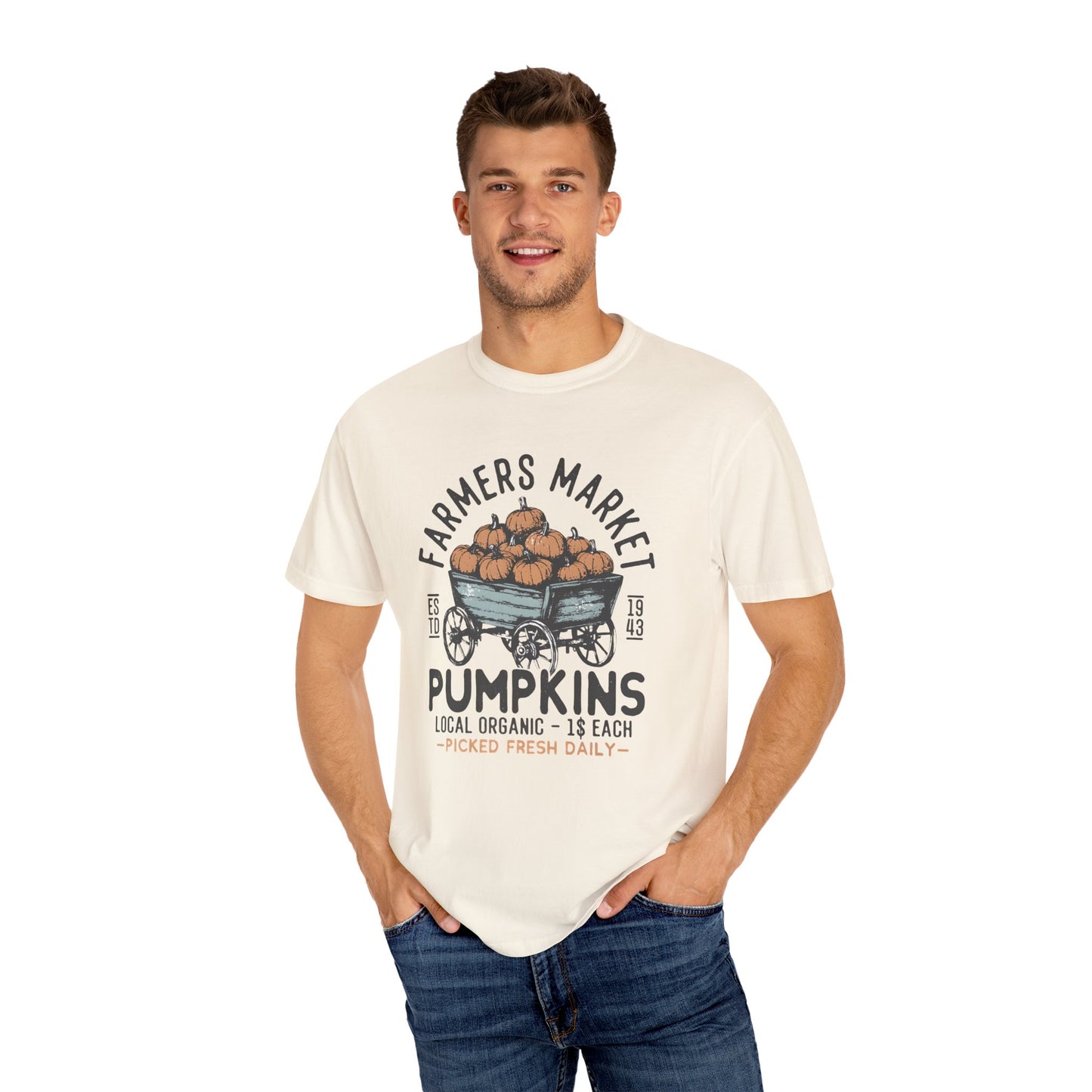 Farmers Market Pumpkin Graphic Unisex T-Shirt
