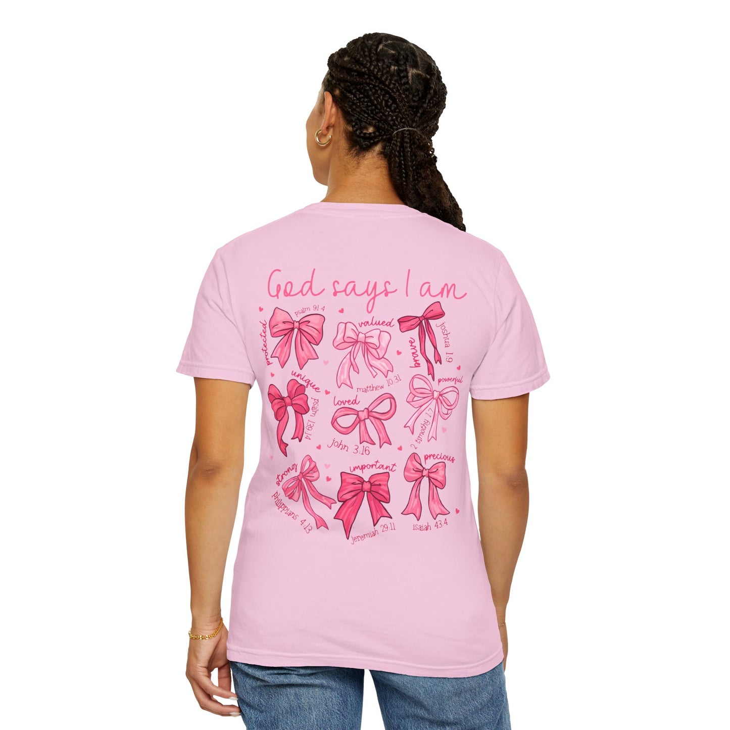 Faith-Inspired Belted Bow Graphic Unisex T-Shirt