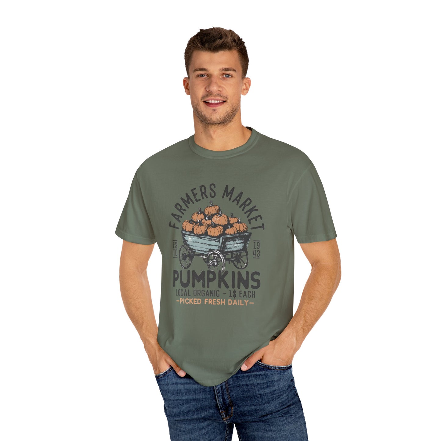 Farmers Market Pumpkin Graphic Unisex T-Shirt