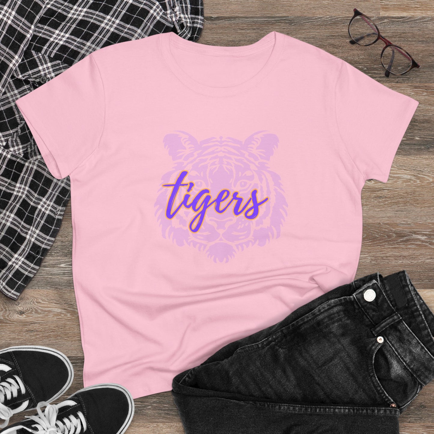 Tigers Women's Midweight Cotton Tee