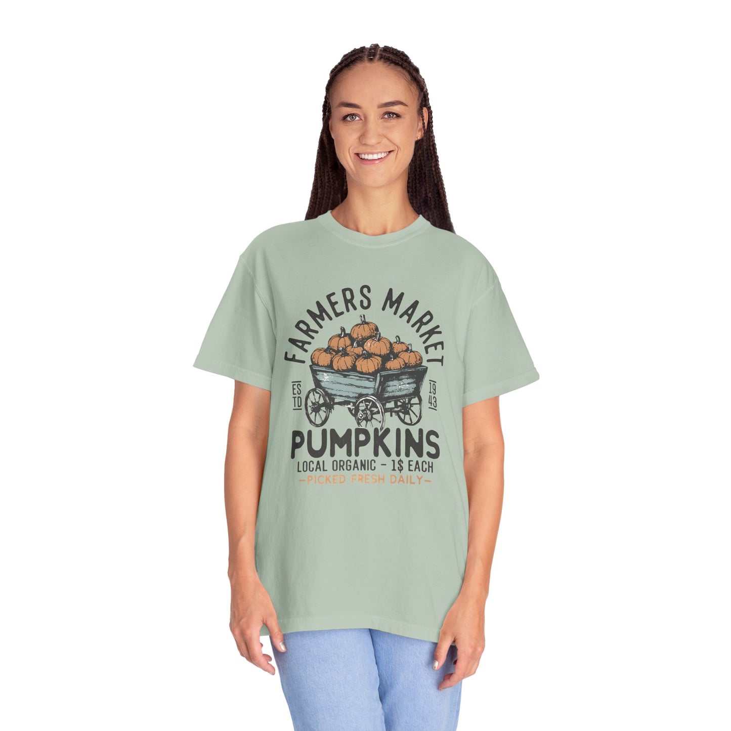 Farmers Market Pumpkin Graphic Unisex T-Shirt