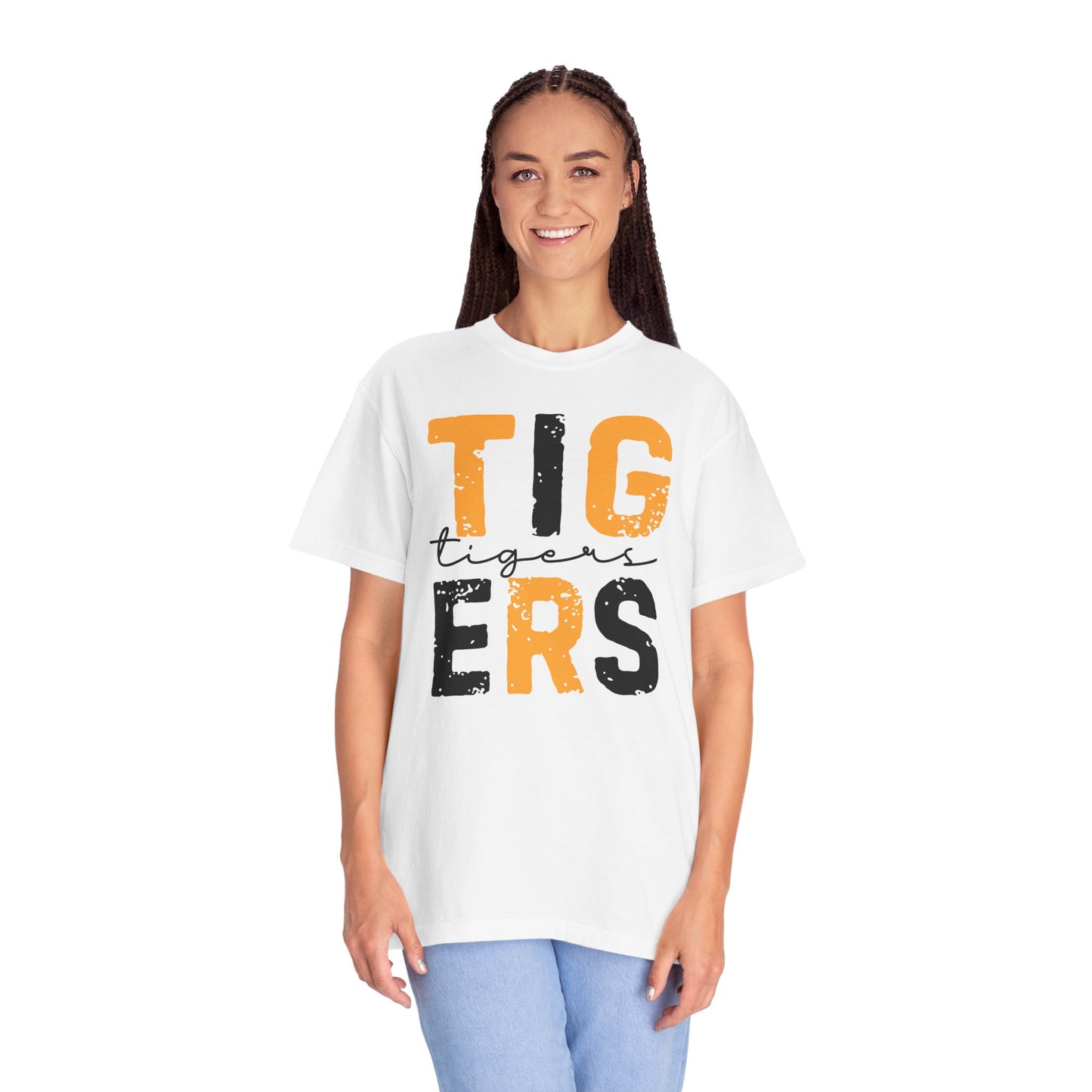 Tigers Graphic Unisex Garment-Dyed T-Shirt