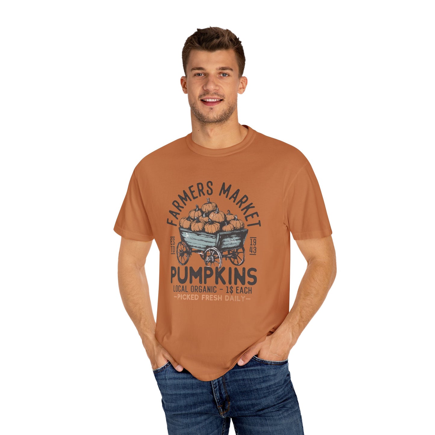 Farmers Market Pumpkin Graphic Unisex T-Shirt