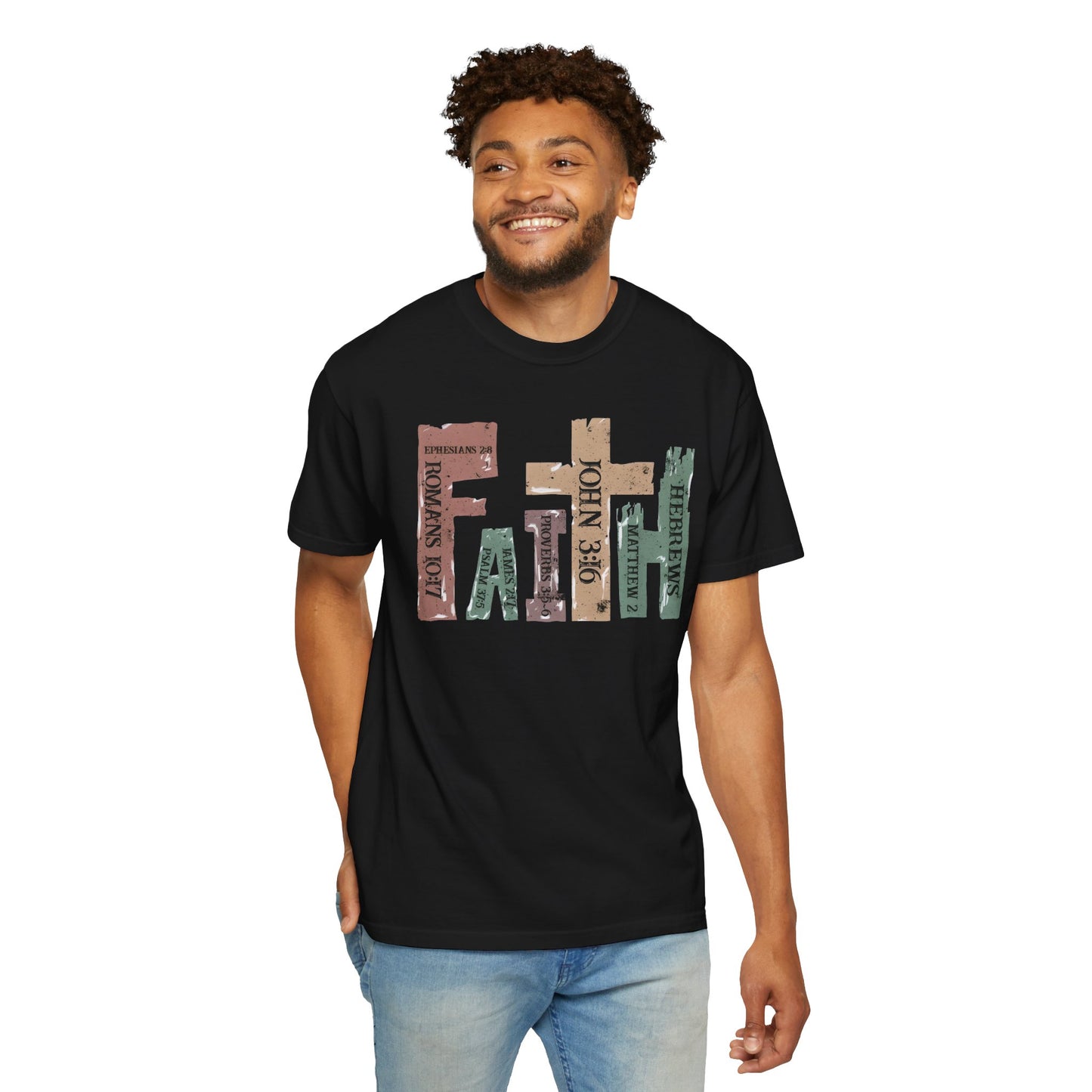Faith-Inspired Unisex Garment-Dyed T-Shirt