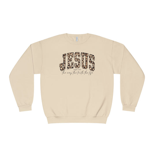 Jesus – 'He is the way, the truth, the life' Crewneck Sweatshirt