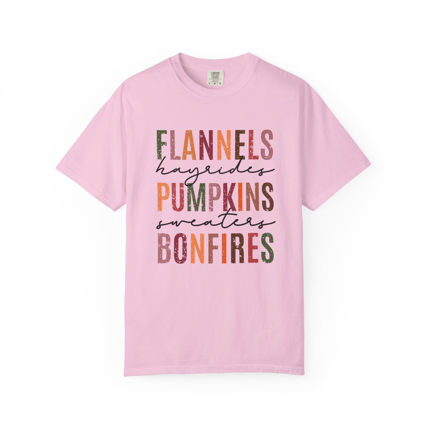 Flannels, Pumpkins, Sweaters & Bonfires Unisex T-Shirt