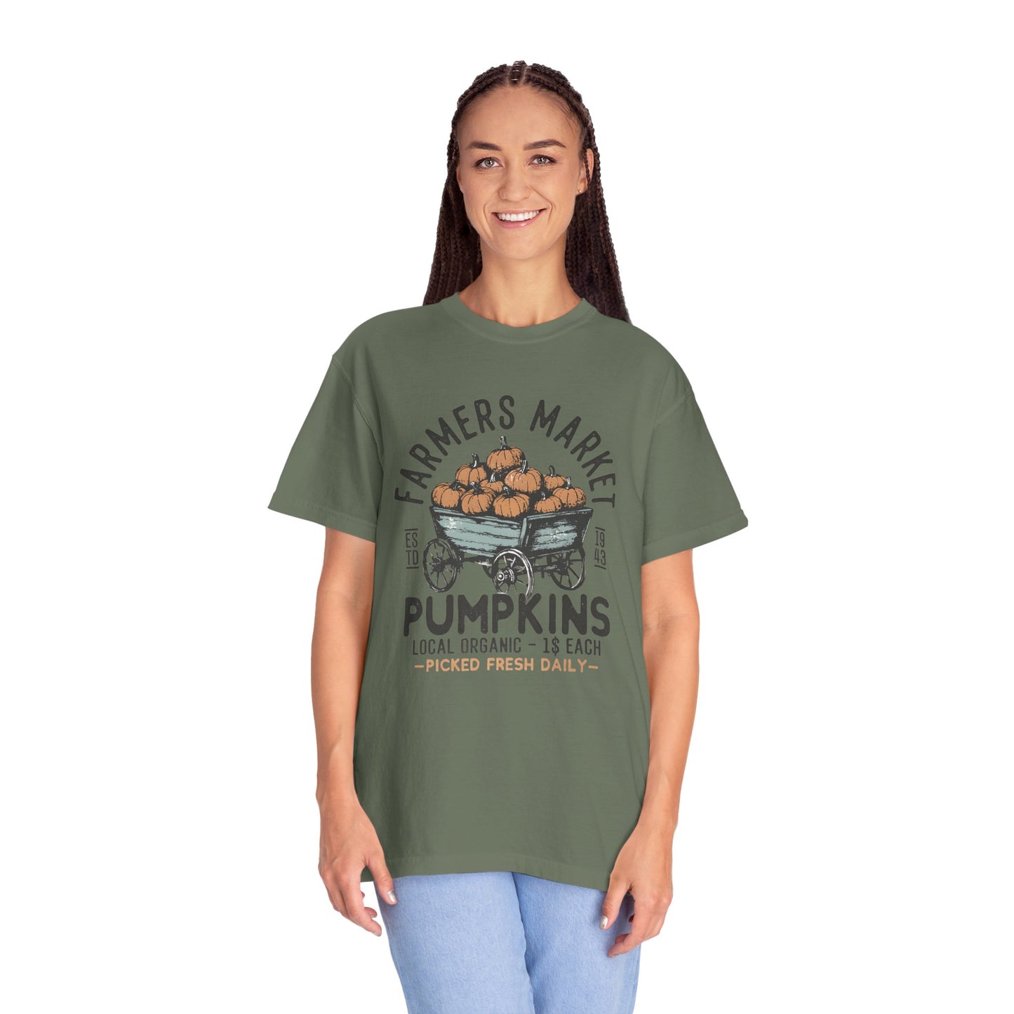 Farmers Market Pumpkin Graphic Unisex T-Shirt