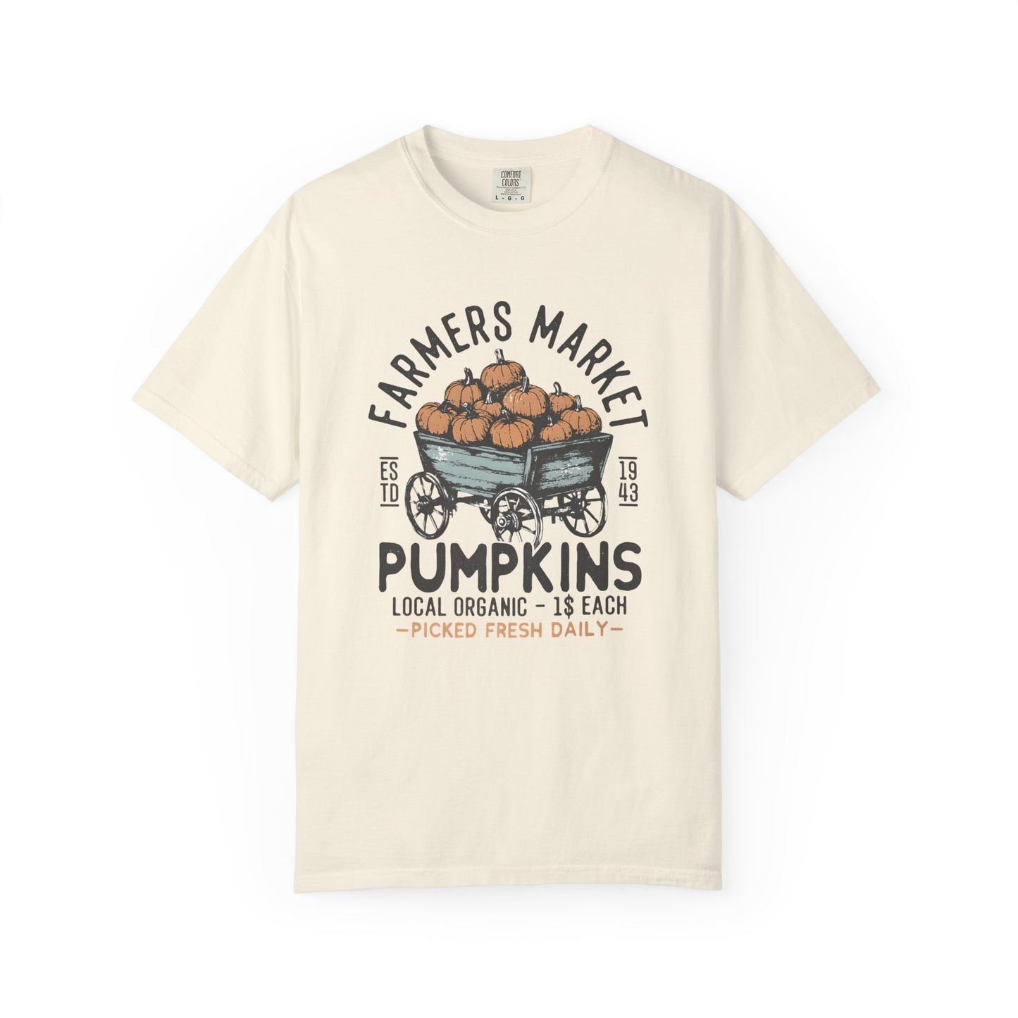 Farmers Market Pumpkin Graphic Unisex T-Shirt