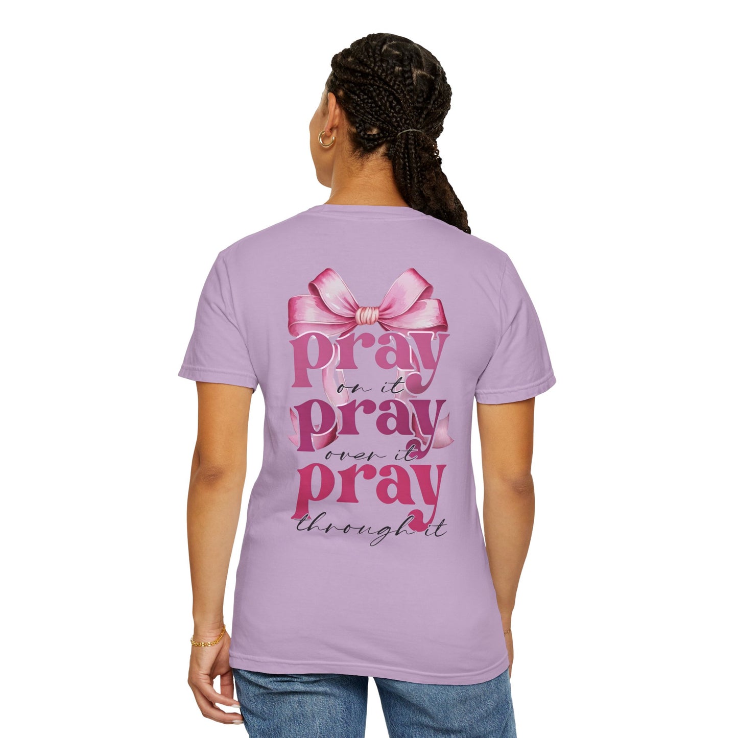 Faith-Inspired Pray Bow Graphic Unisex T-Shirt