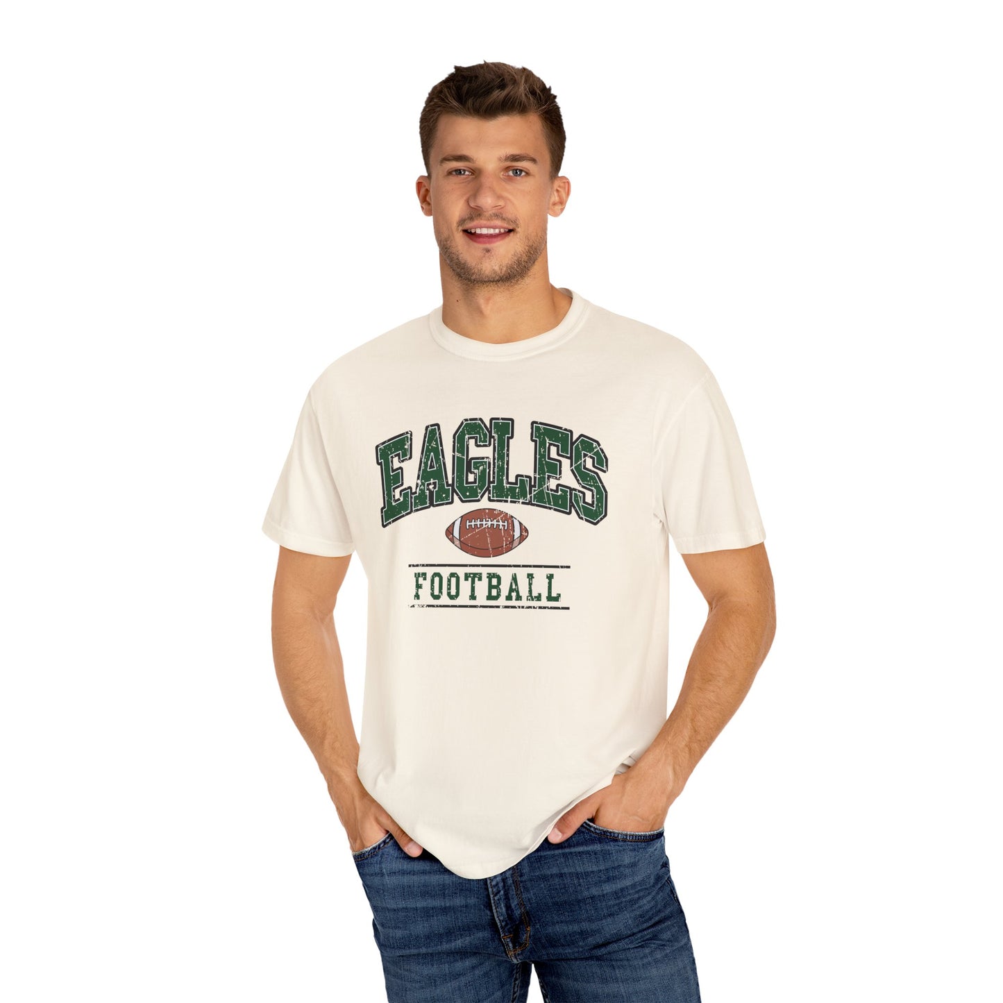 Eagles Football Garment-Dyed Unisex T-shirt